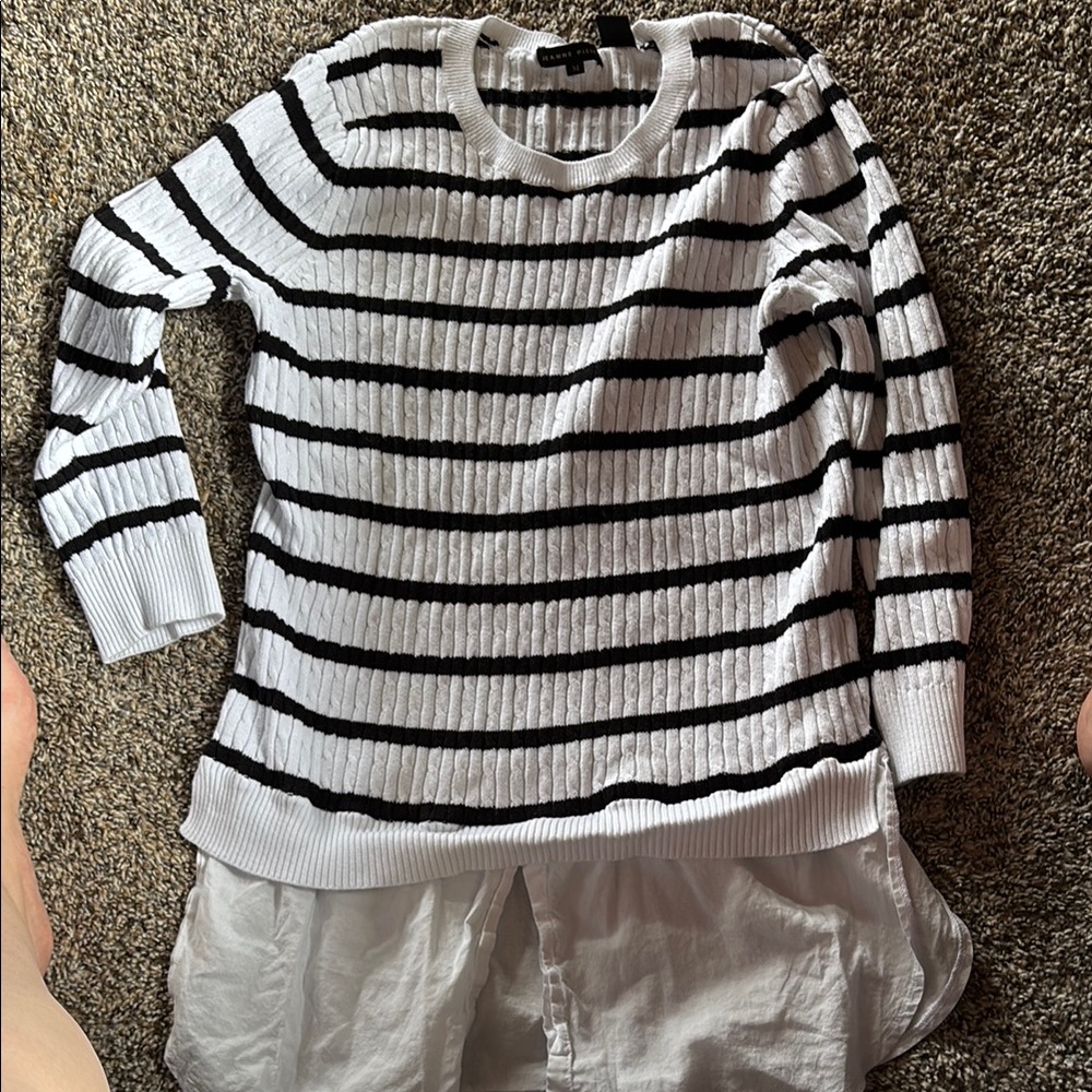 Striped Black and White Sweater